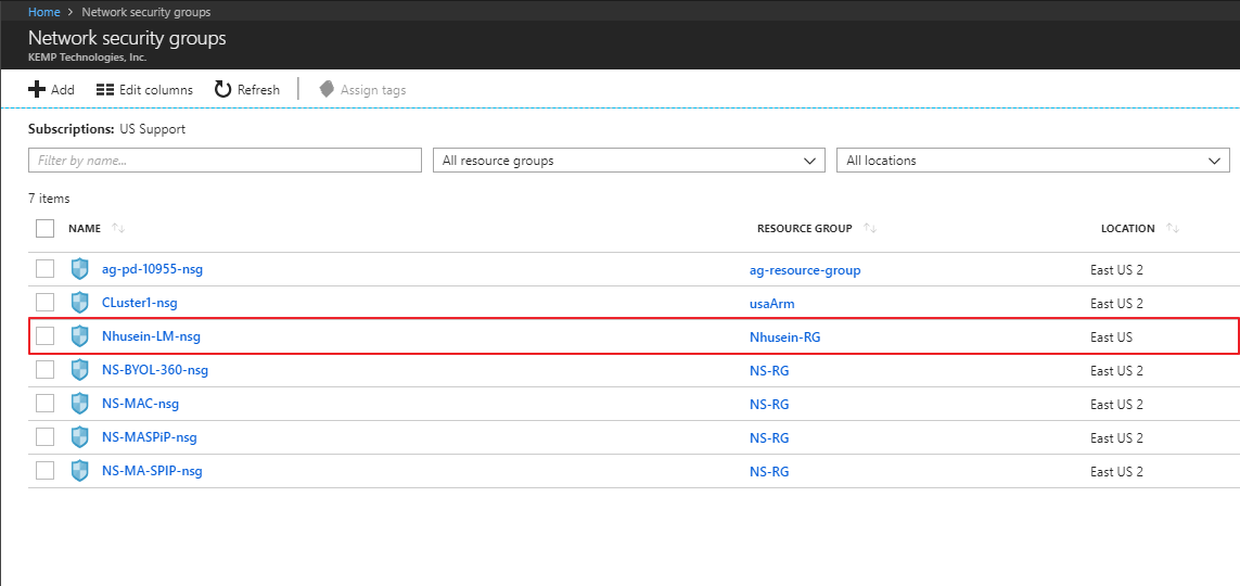 How To Configure A Single Arm Multi Public Ip Address Loadmaster In Microsoft Azure Kemp Support